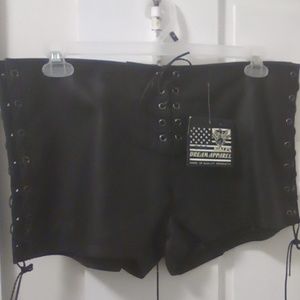 Women's Leather Shorts